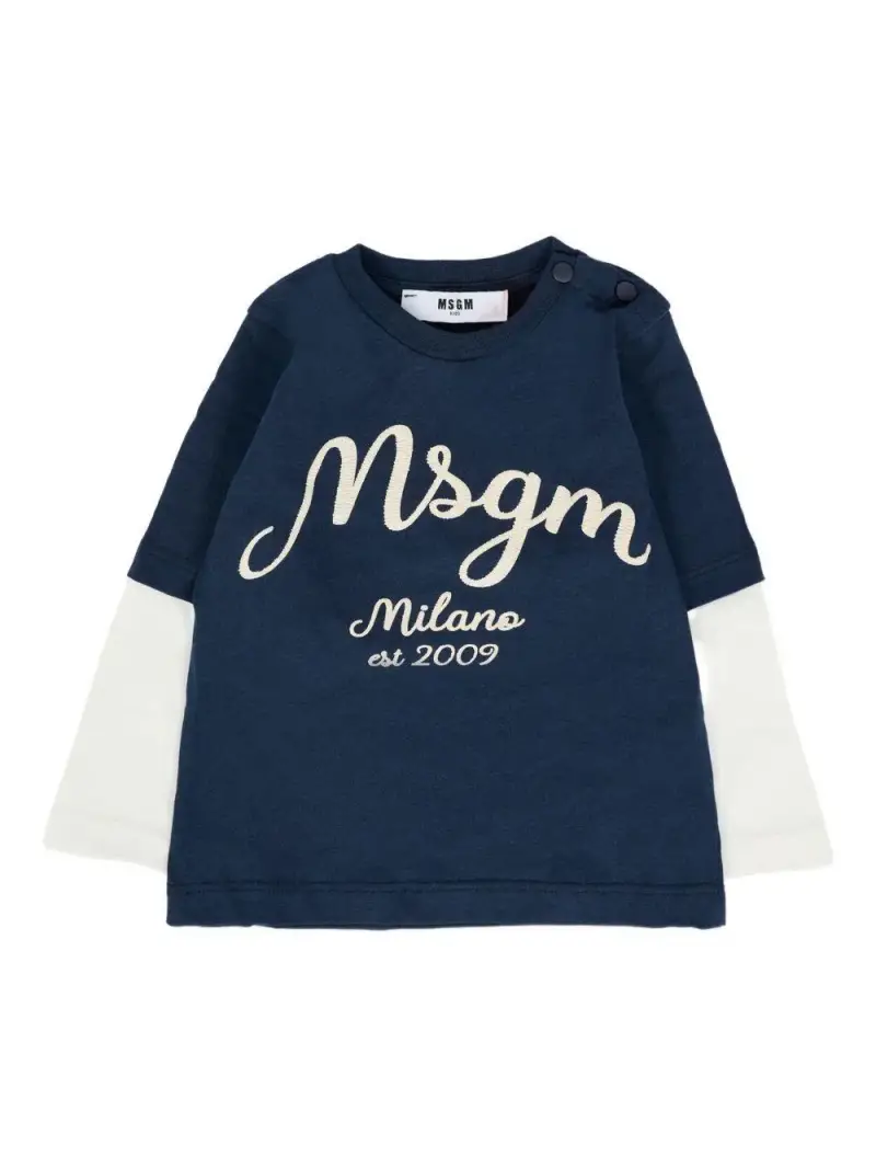 Msgm Kids Maglietta Bambino Blu