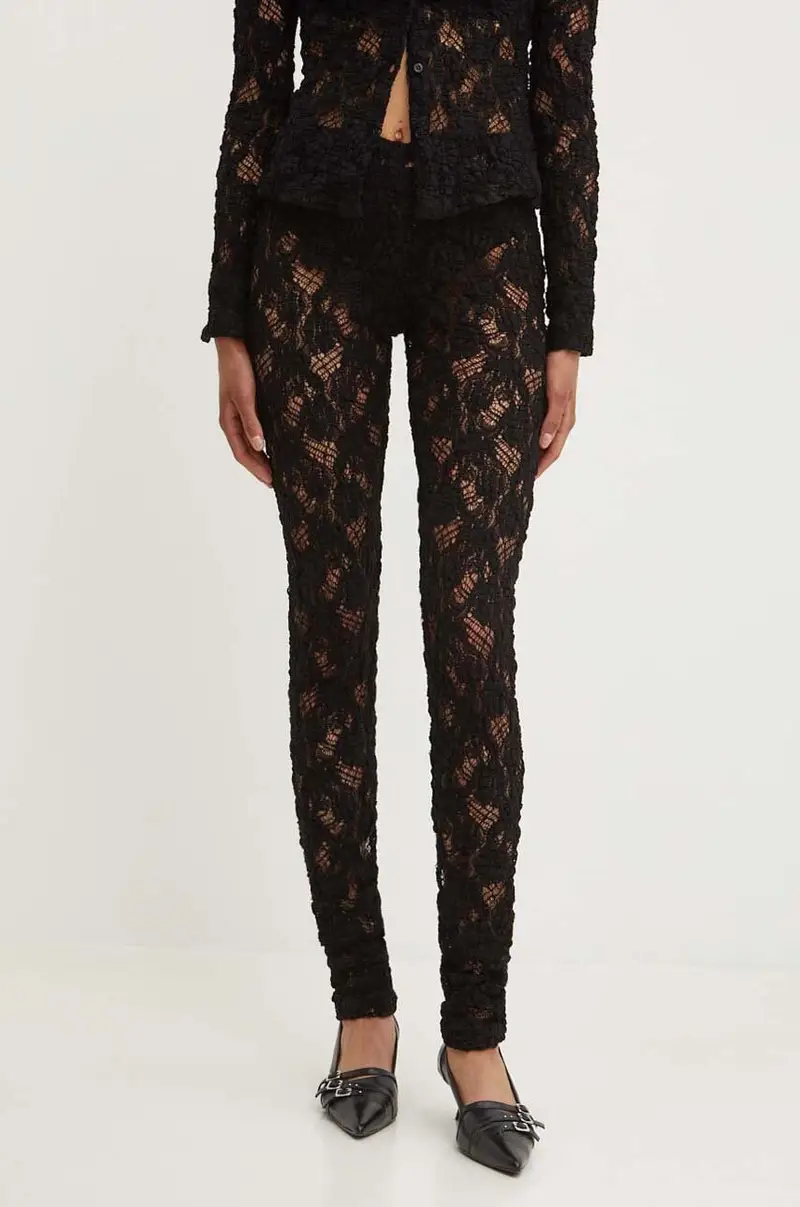 MSGM Leggings Donna Nero 2227381
