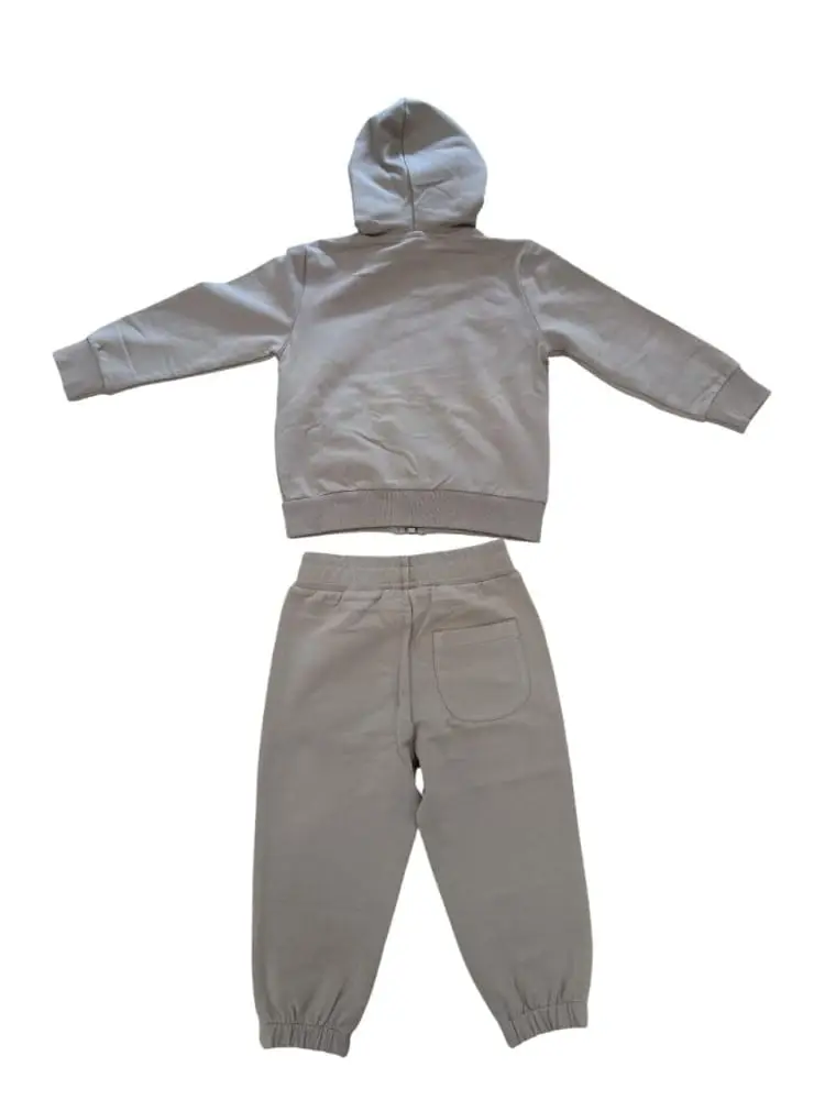 set beige neonato maxi logo miniatura 2