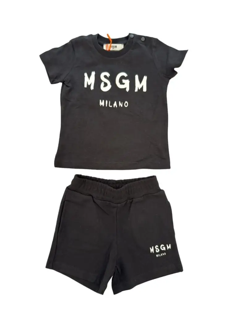 set nero neonato logo a contrasto