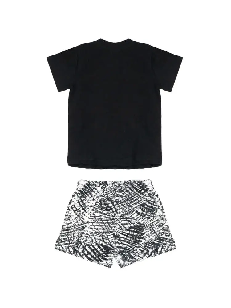 set nero neonato maxi logo miniatura 2