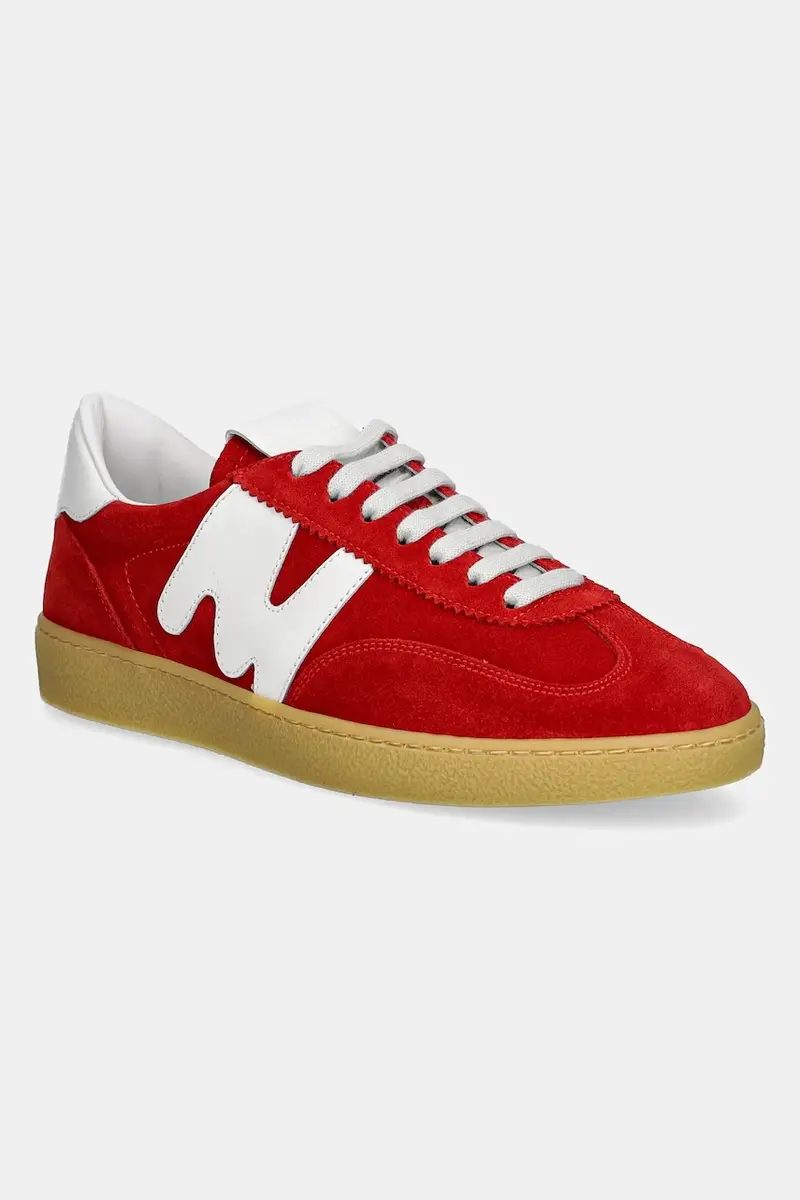 sneakers in camoscio colore rosso 3841MDS021