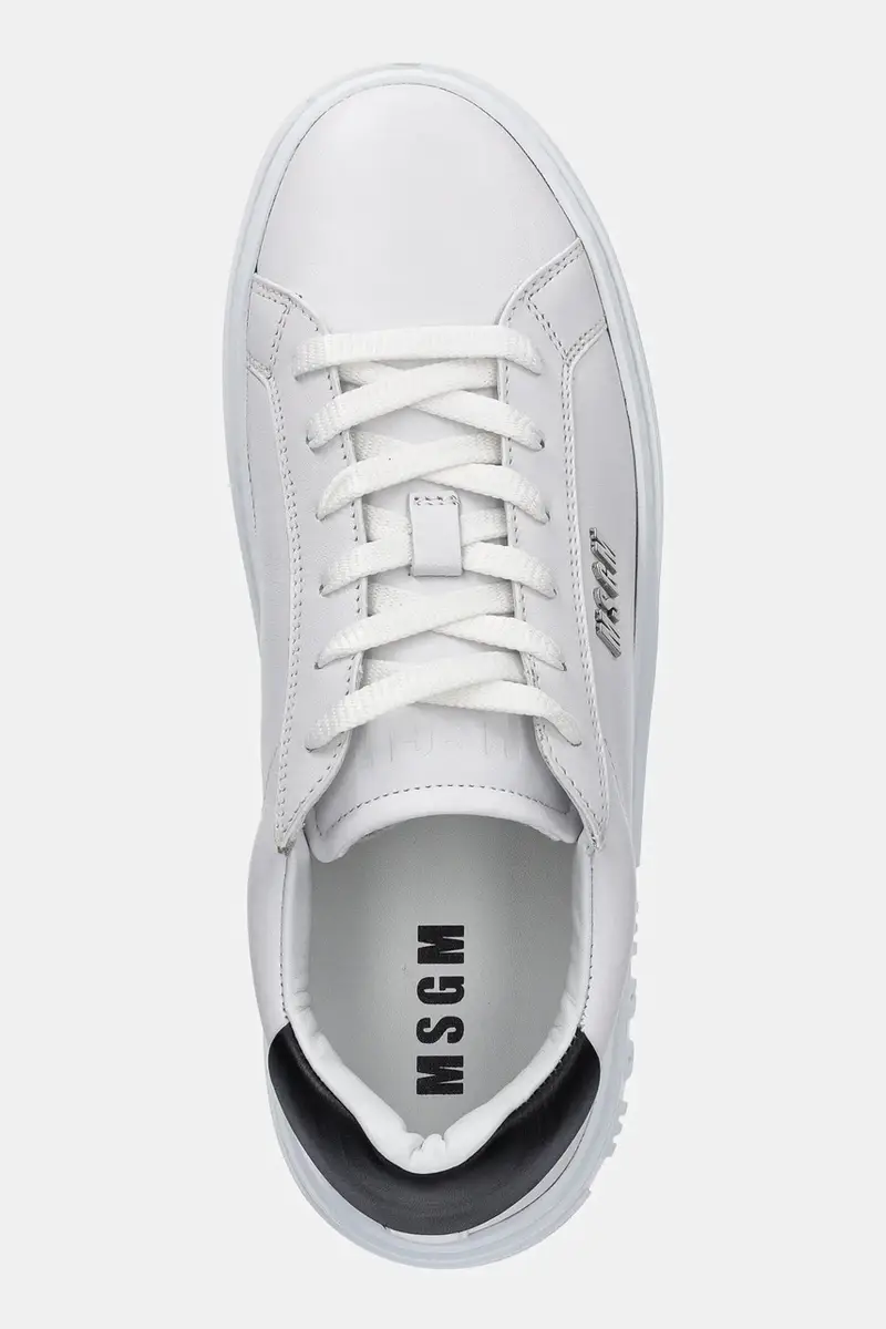 sneakers in pelle colore bianco 3840MS506 miniatura 4