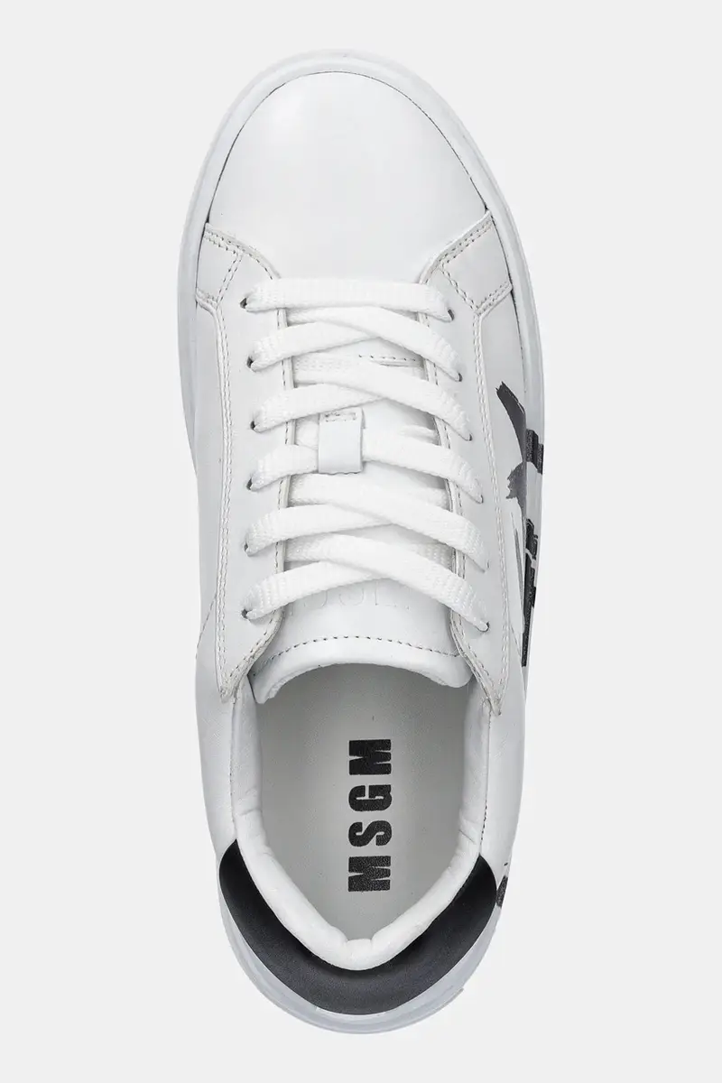 sneakers in pelle colore bianco 3841MDS506 miniatura 4