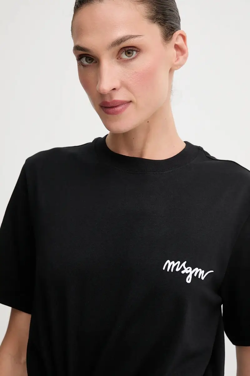 MSGM T-shirt Donna Nero 3275479 miniatura 4