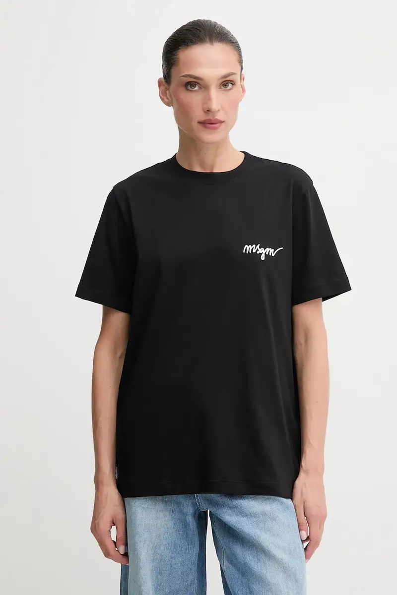 MSGM T-shirt Donna Nero 3275479