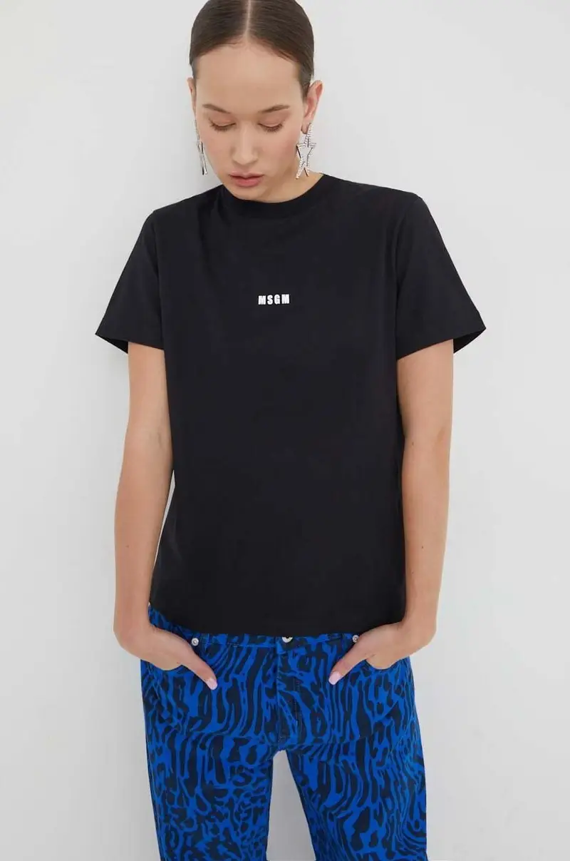 MSGM T-shirt Donna Nero 2228822