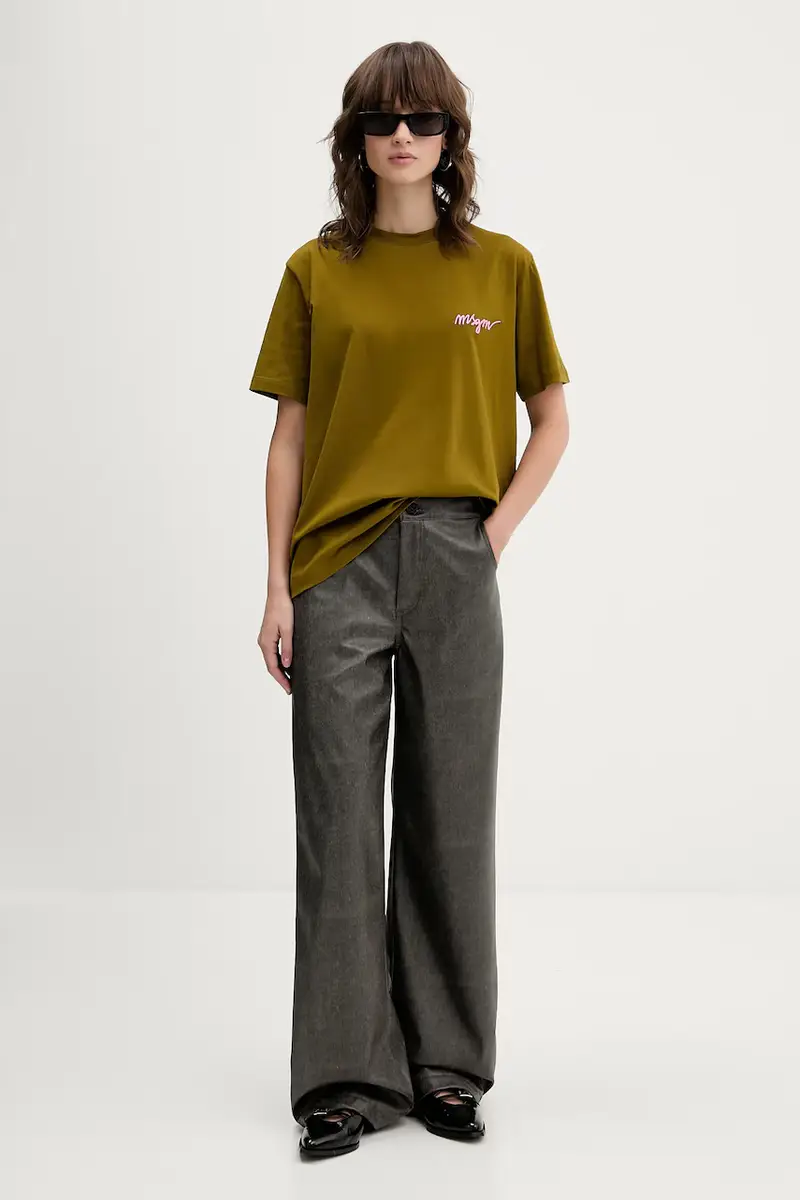 MSGM T-shirt Donna Verde 3781407 miniatura 2
