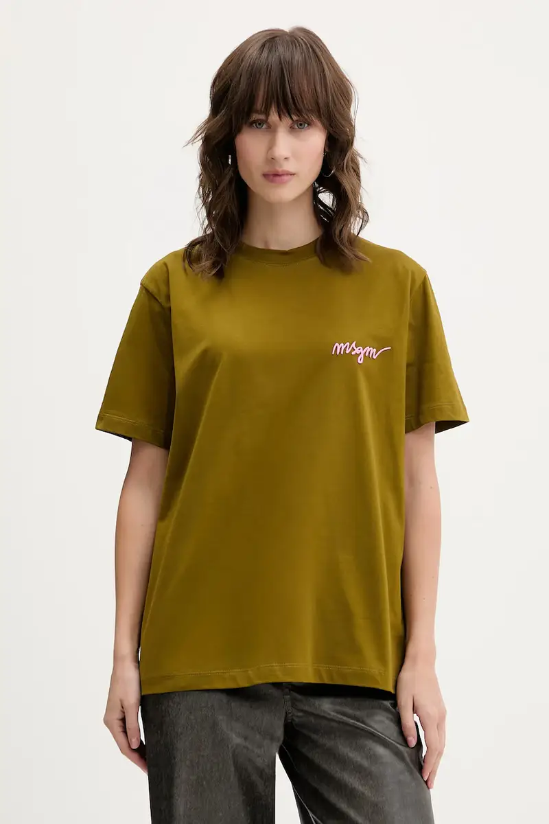 MSGM T-shirt Donna Verde 3781407