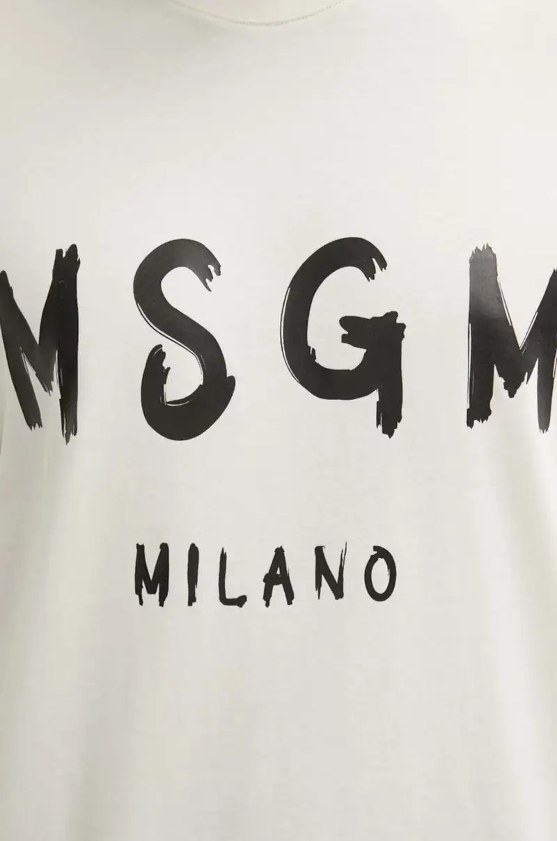 MSGM T-shirt Uomo Beige 3242282 miniatura 5