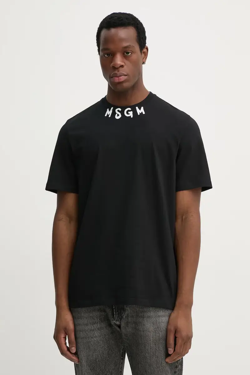 MSGM T-shirt Uomo Nero 3262953