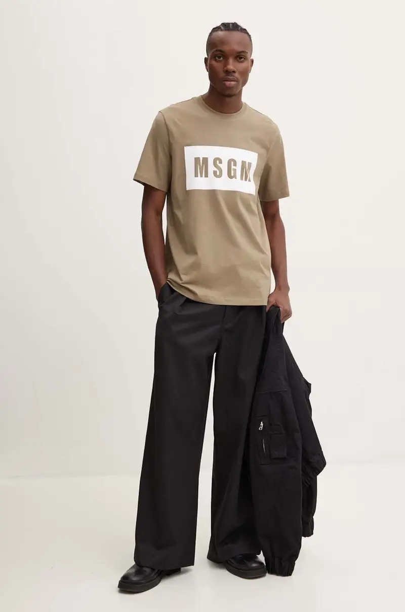 MSGM T-shirt Verde 4157882 miniatura 2