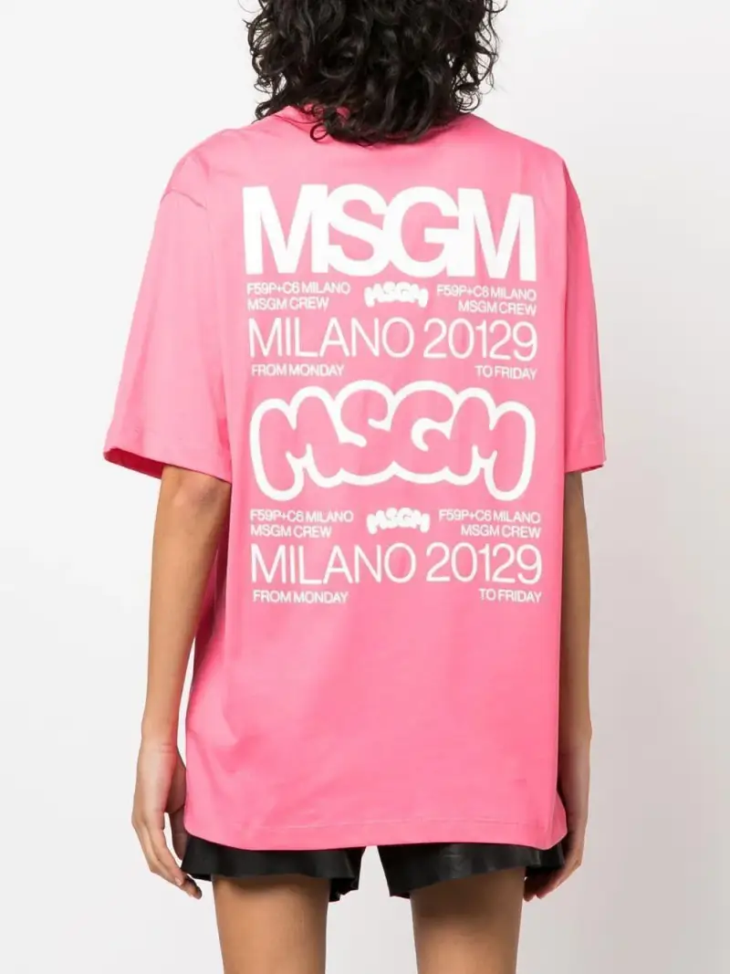 MSGM T-shirt Rosa 2526138 miniatura 3