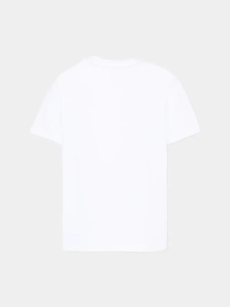 tshirt bianca bambino logo multicolor miniatura 2