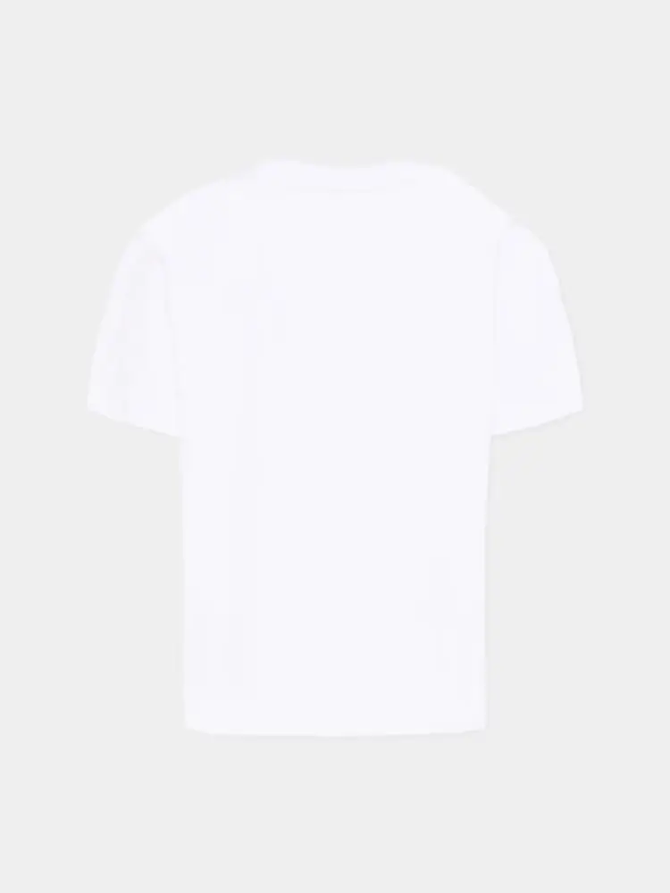 tshirt bianca bambino logo sul davanti miniatura 2