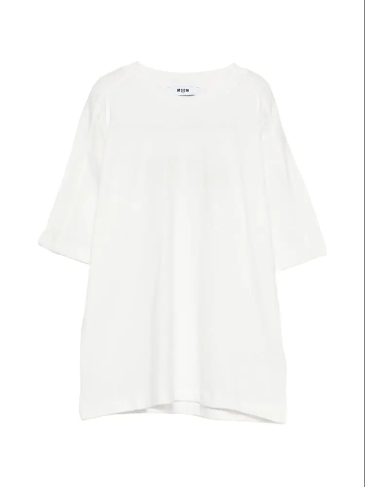 tshirt bianca bambino logo sul davanti