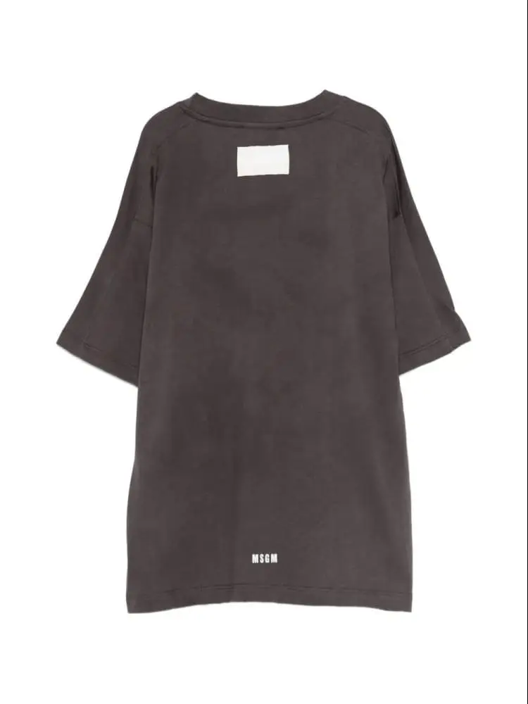 tshirt grigio scuro bambino con logo miniatura 2