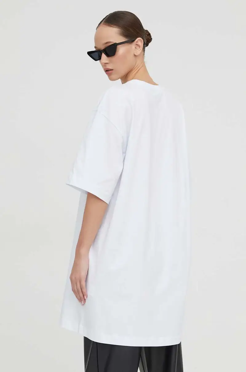 vestito in cotone Bianco miniatura 3