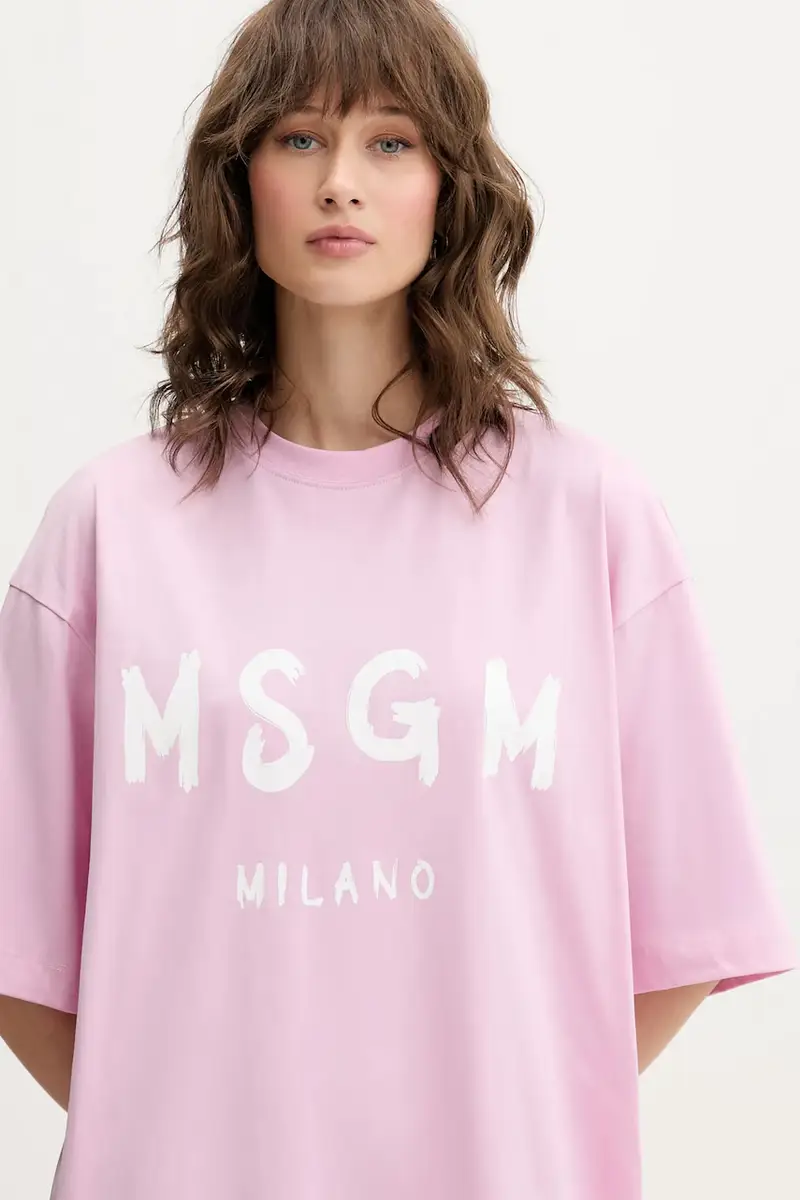 vestito in cotone colore rosa 3941MDA510.257798 miniatura 4