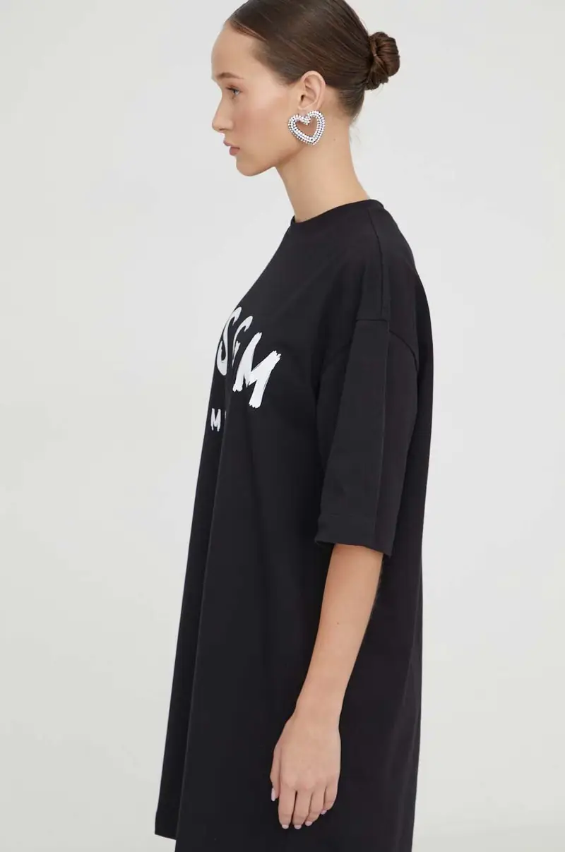 vestito in cotone Nero miniatura 4