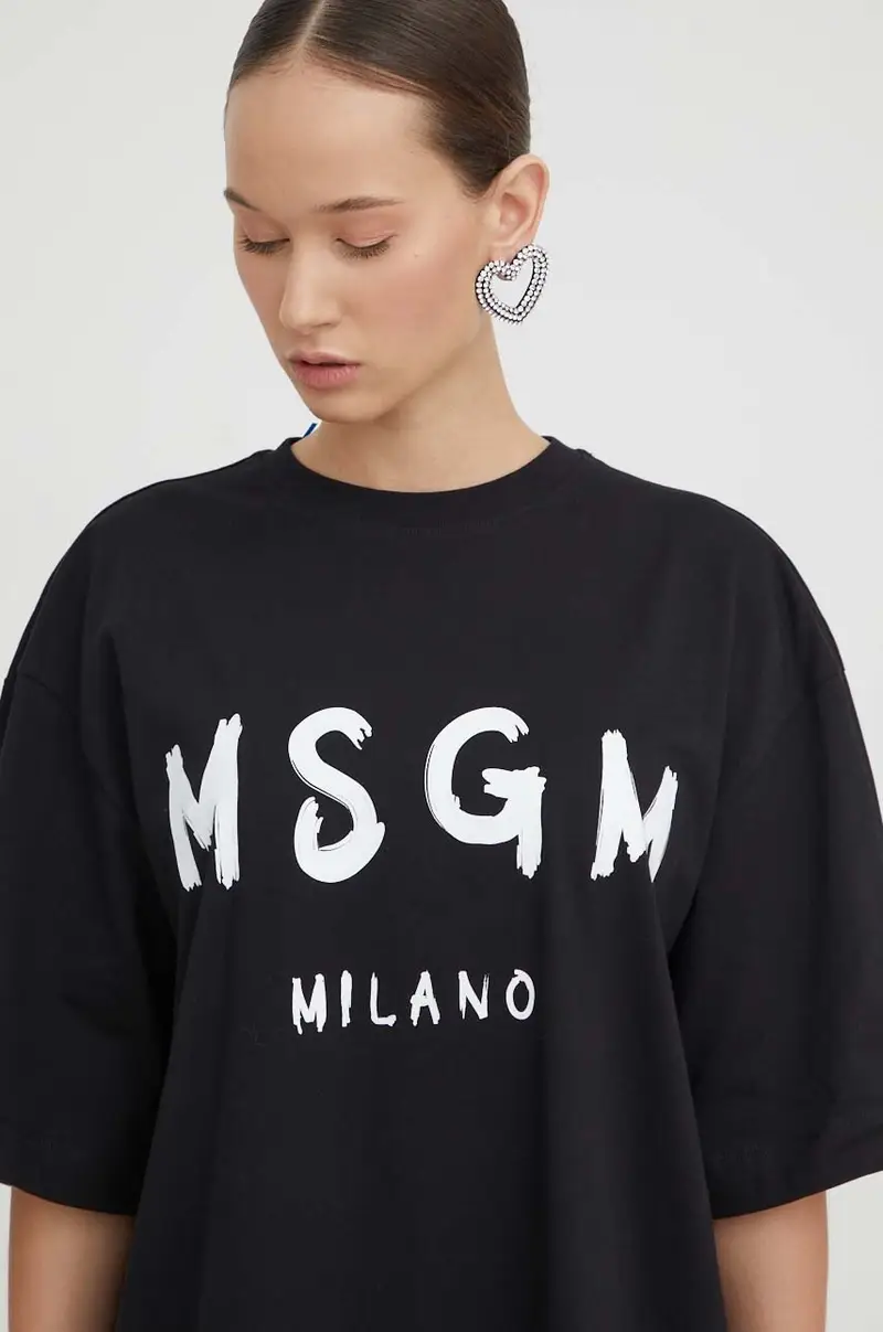 vestito in cotone Nero miniatura 5