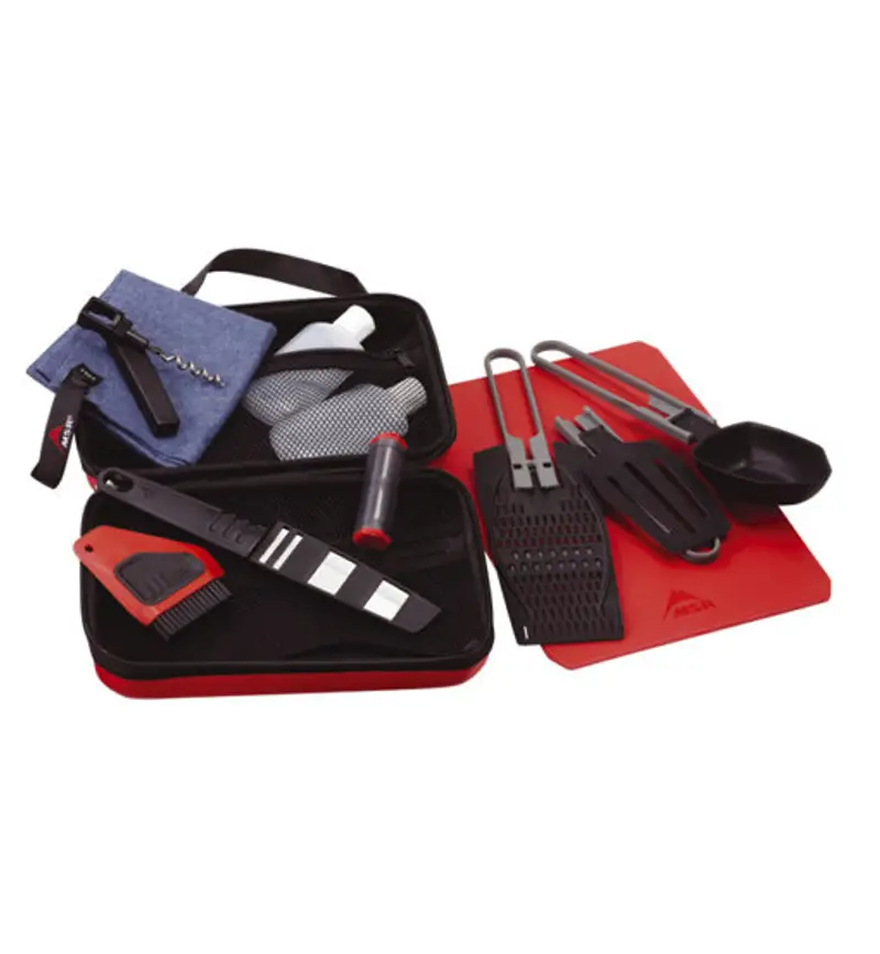 Alpine Deluxe Kitchen Set - accessori cucina campeggio Black