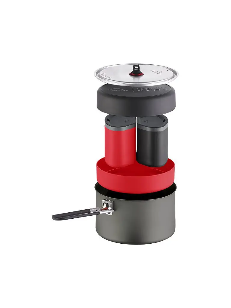 Sistema di pentole da campeggio Alpinist 2 grigio