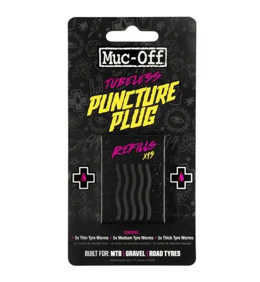 Puncture Plugs Refill Pack - plug riparazione tubeless Black