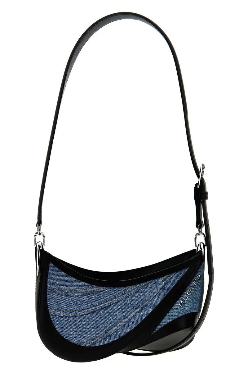Borsa A Spalla Small Denim Spiral Curve 01 Multi