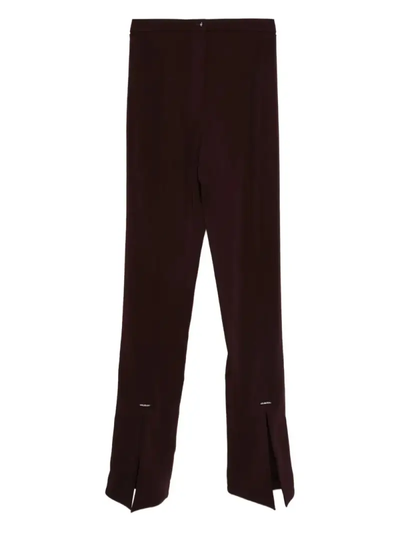 Mugler Pantaloni Eleganti Viola Donna miniatura 2