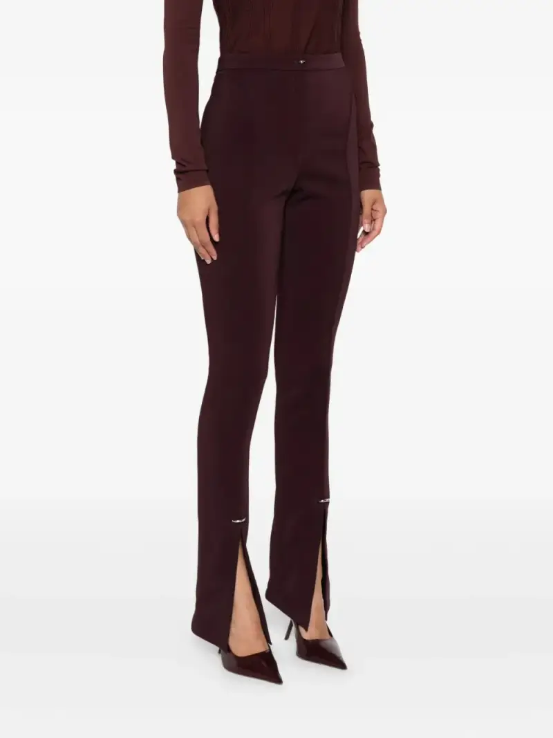 Mugler Pantaloni Eleganti Viola Donna