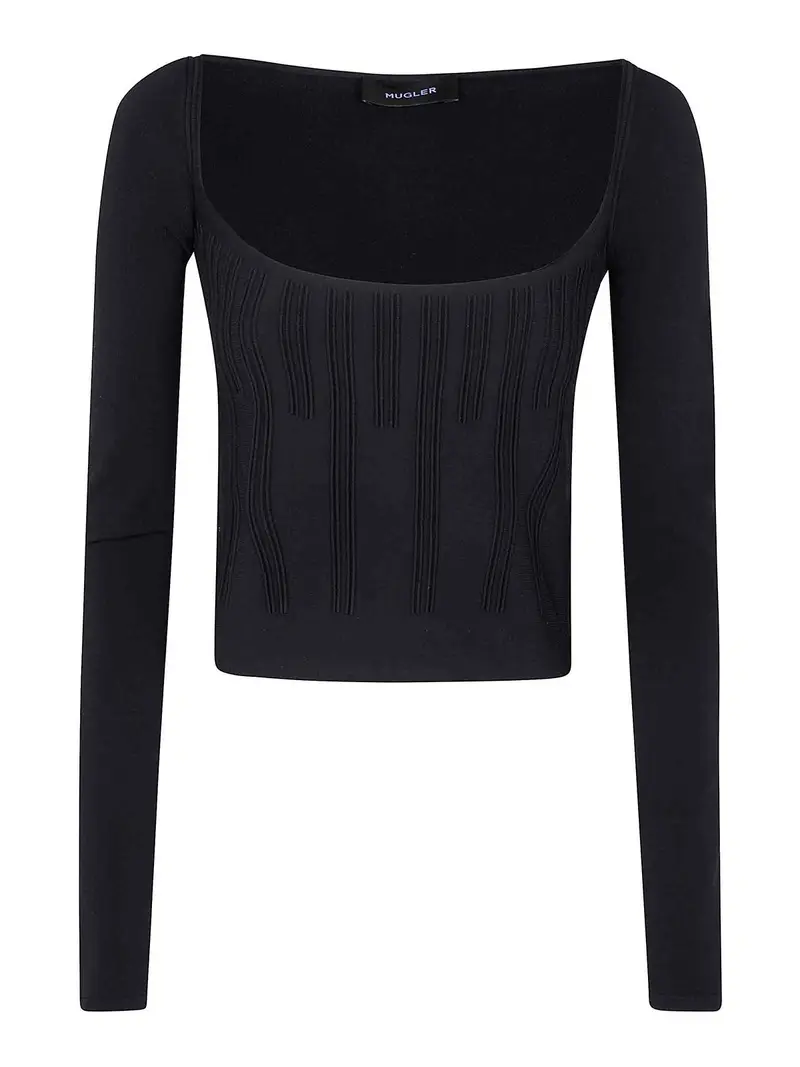 Mugler Top Nero 3336828