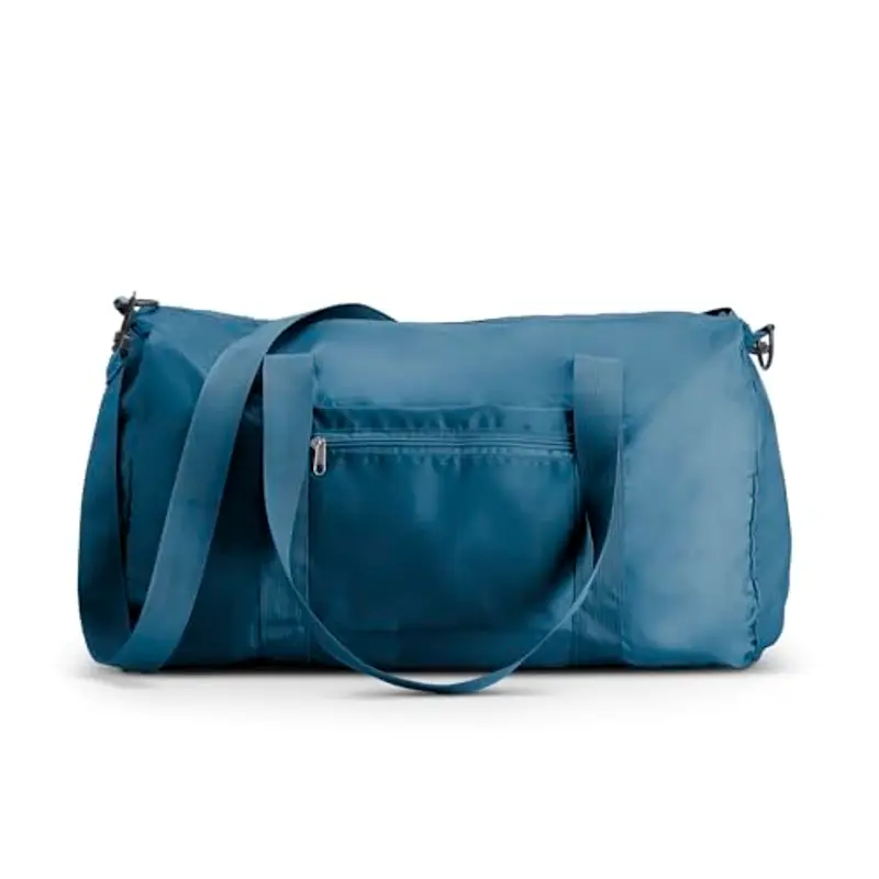 Muitomas Borsone Pieghevole Compatto con Tracolla Regolabile, Resistente, 55x27x27 cm, Colore Blu Ottanio