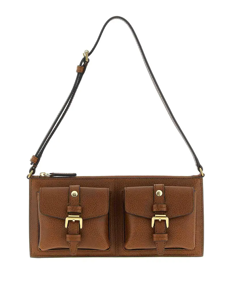 Mini borsa a tracolla Roxanne Marrone