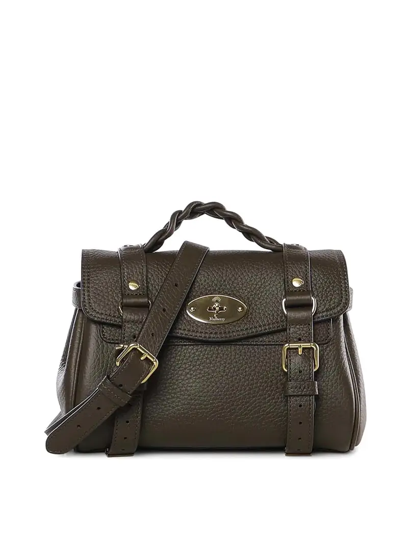 Mini borsa in pelle Alexa Verde