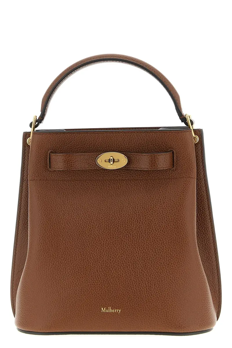 Mulberry Borsa Secchiello Islington Marrone in Pelle Martellata