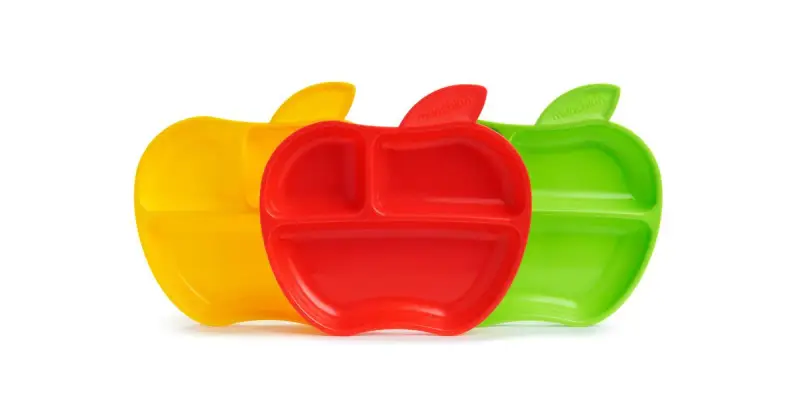 Apple piatto diviso 6 mesi+ 3 pezzi
