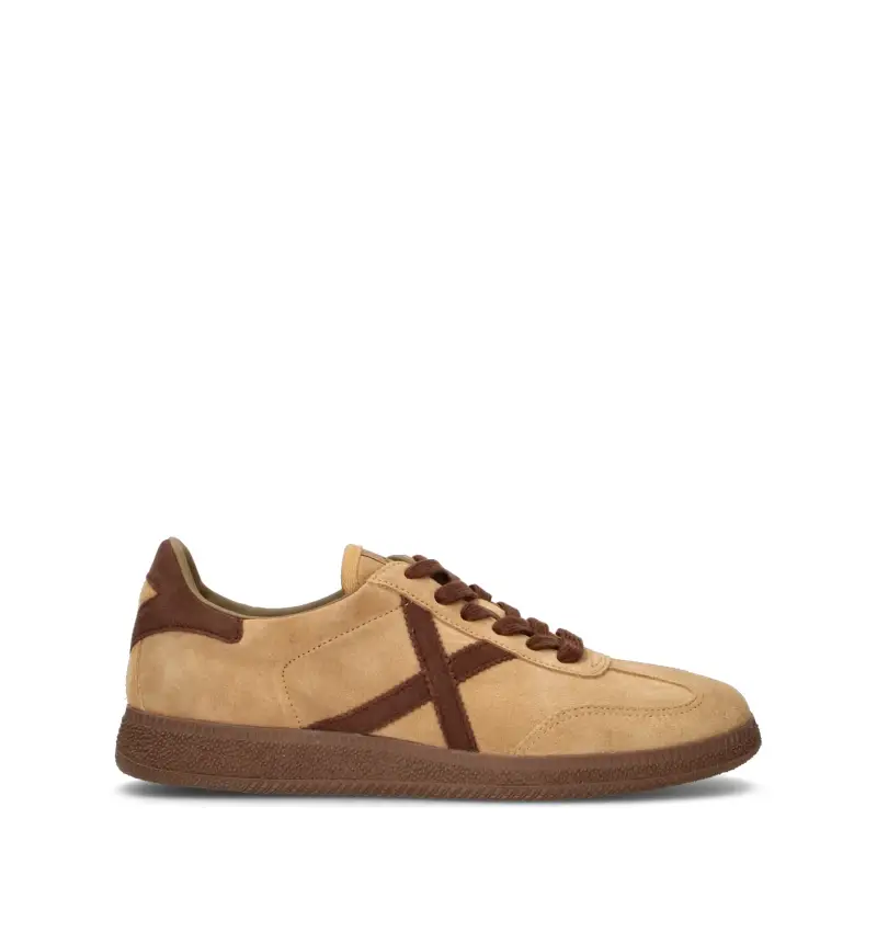 Munich Sneakers uomo beige in suede BARRU