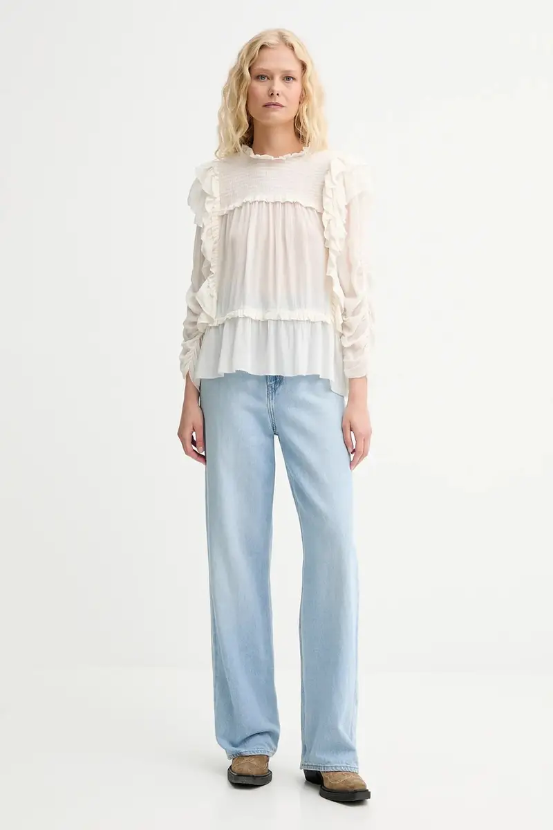 camicetta CRISP donna colore beige 252100225231 miniatura 2