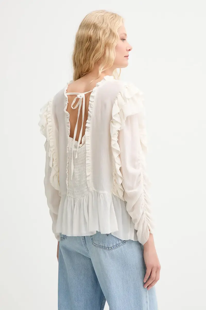 camicetta CRISP donna colore beige 252100225231 miniatura 3