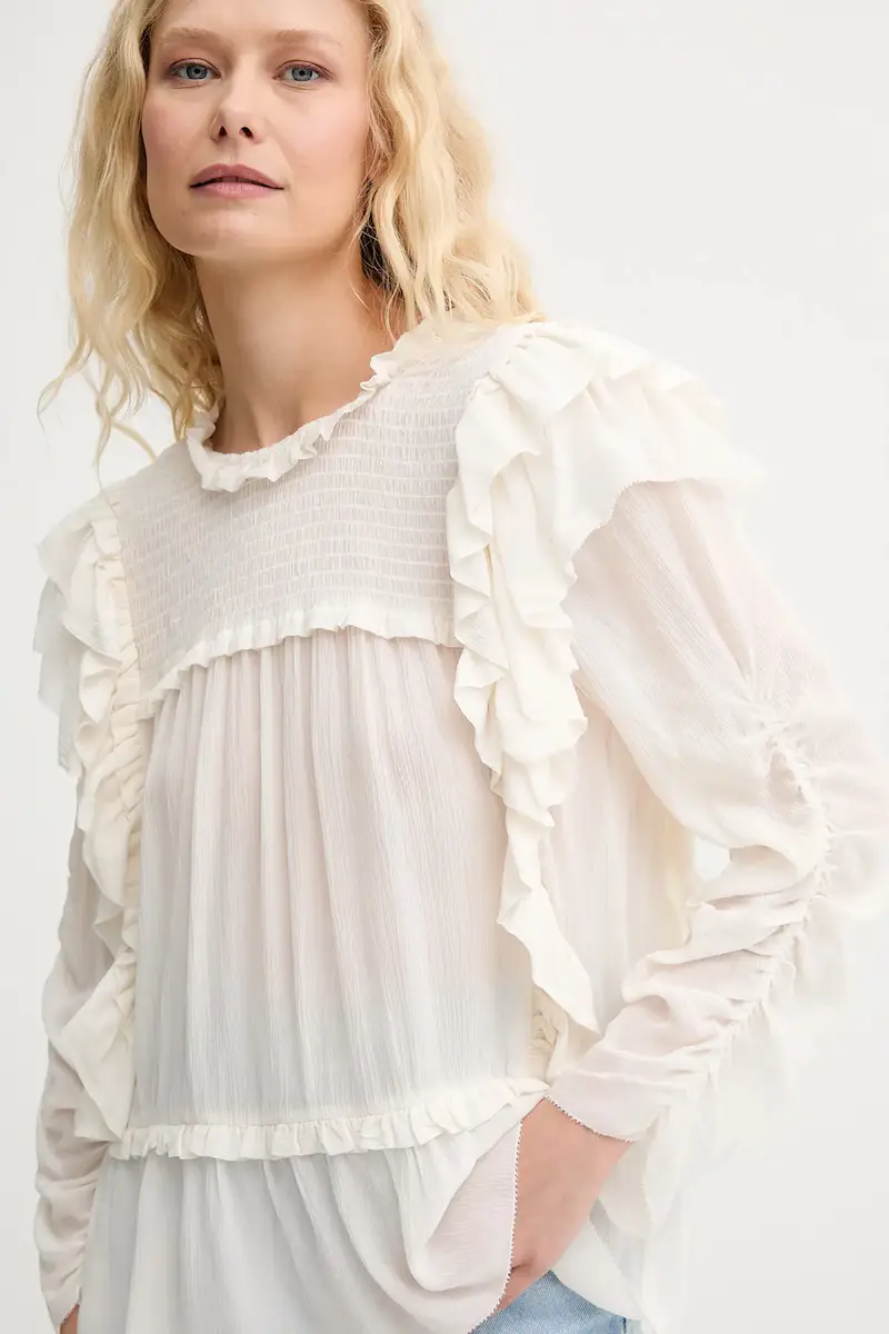 camicetta CRISP donna colore beige 252100225231 miniatura 4