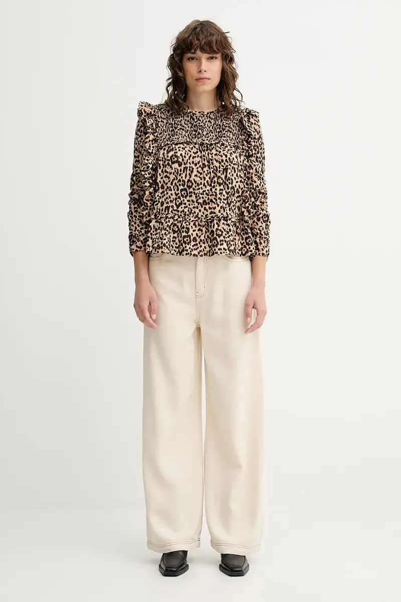 camicetta CRISP donna colore beige 252101225222 miniatura 2