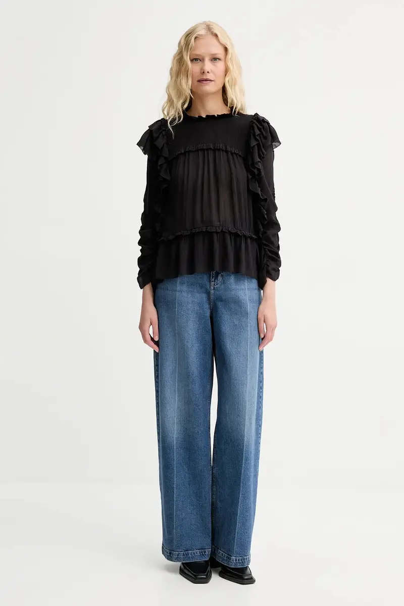 camicetta CRISP donna colore nero 252100225231 miniatura 2