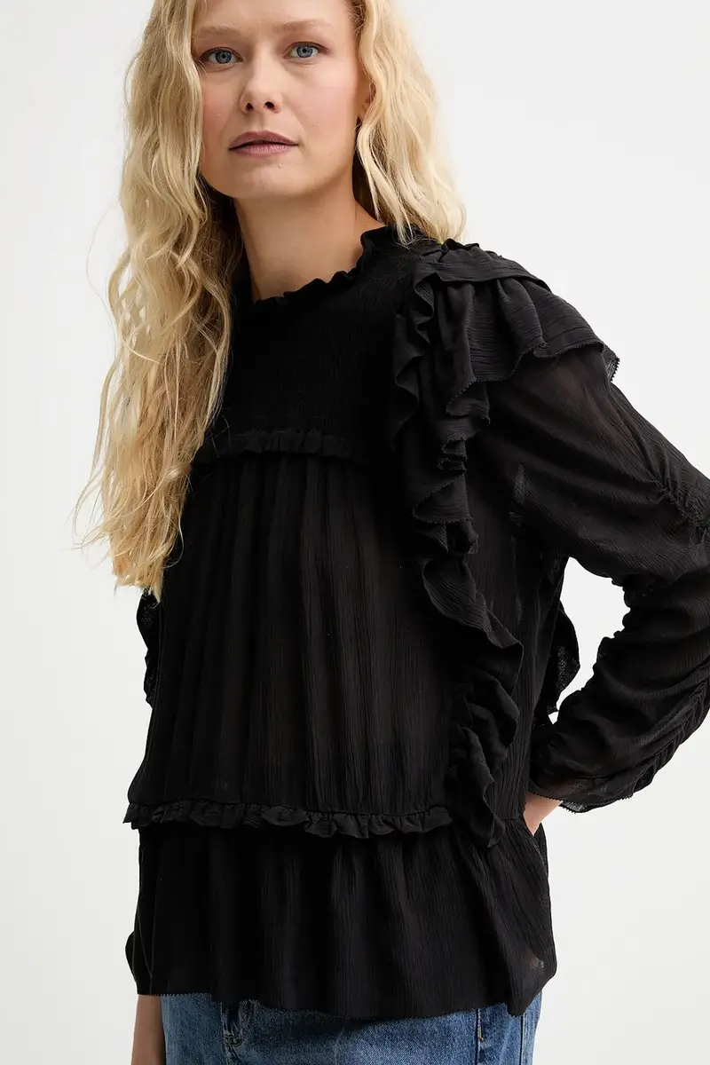 camicetta CRISP donna colore nero 252100225231 miniatura 4