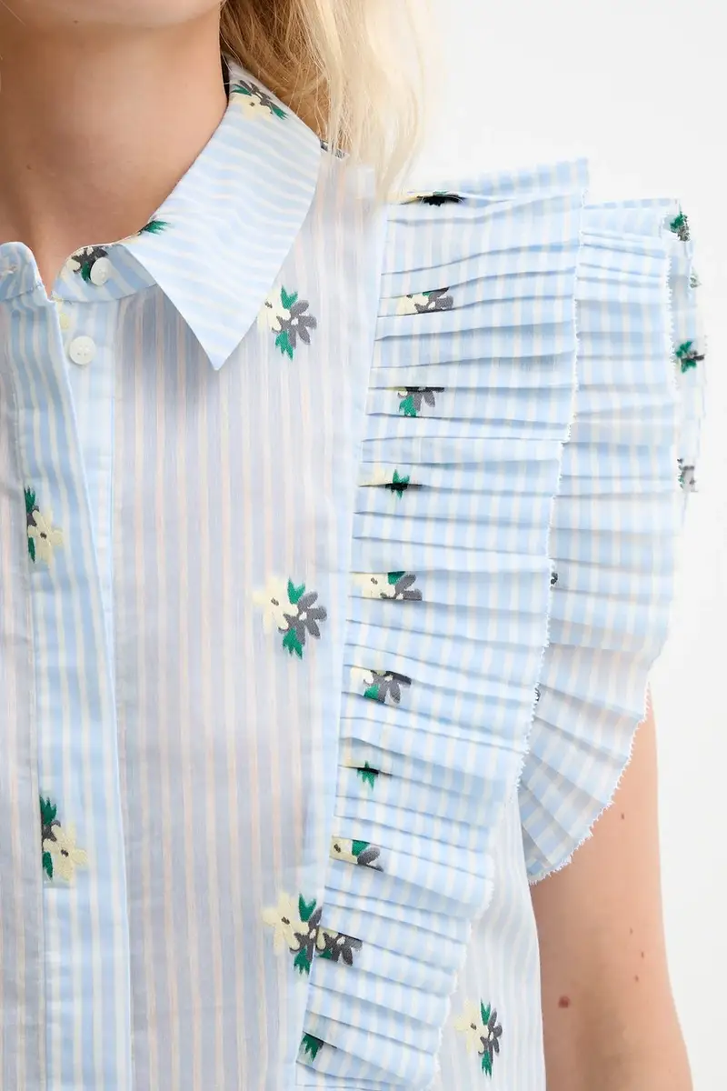 camicia MUST donna colore blu 252102725224 miniatura 5