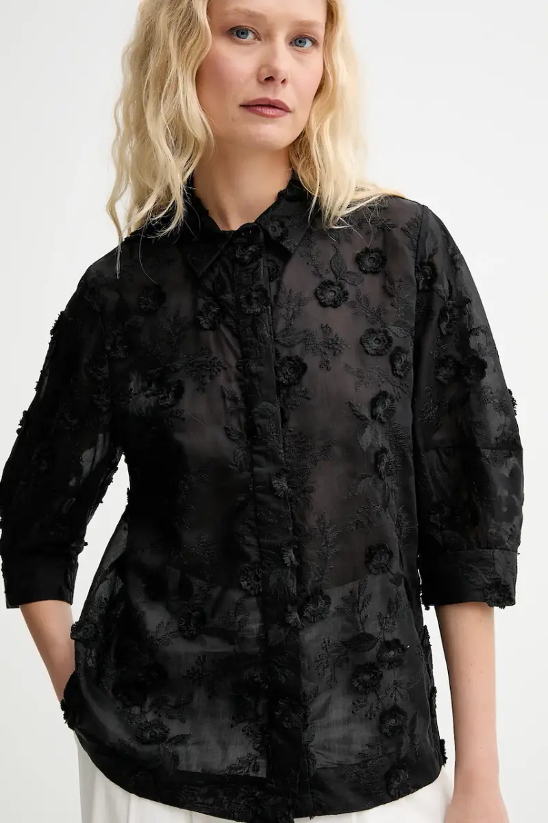 camicia PUST donna colore nero 252101725225 miniatura 4