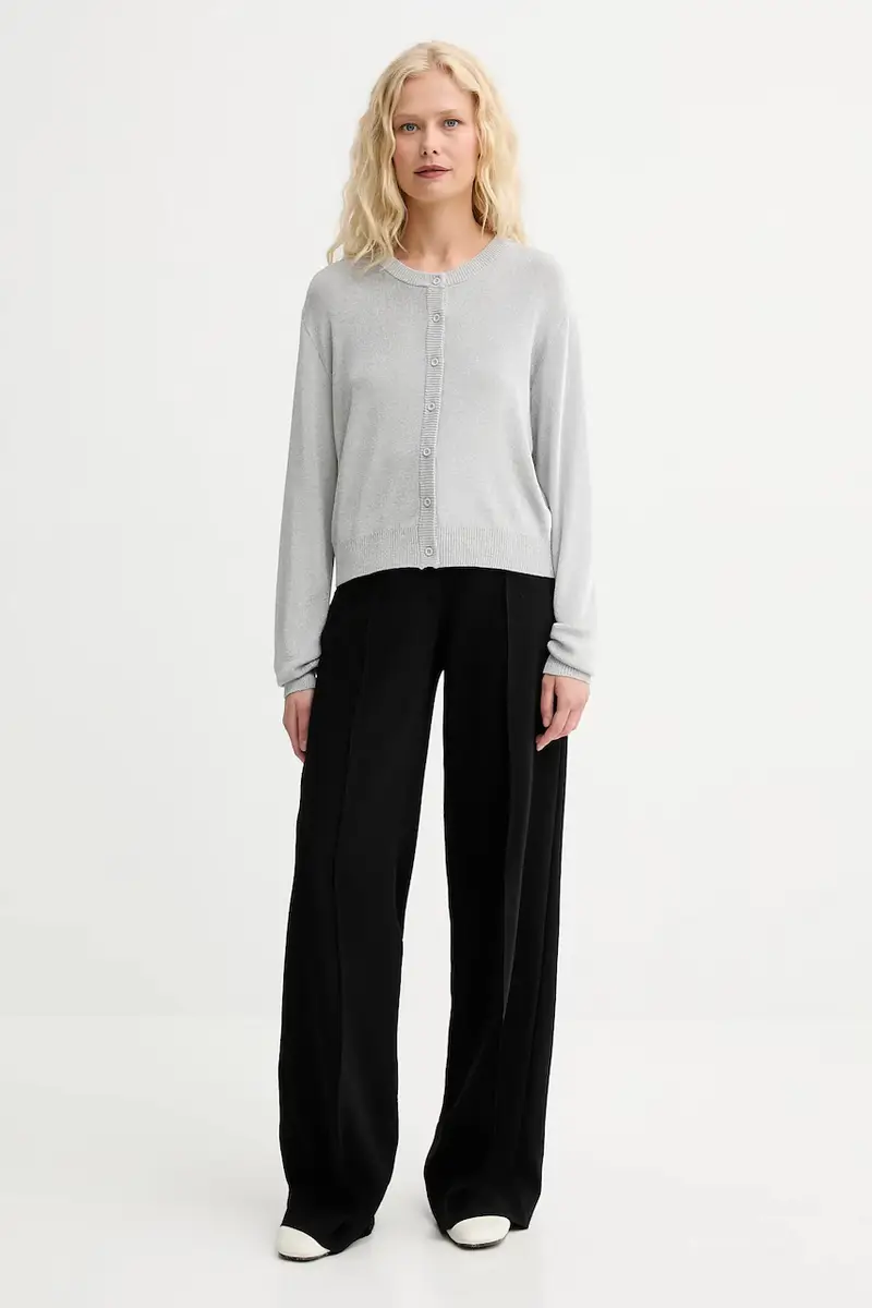 MUNTHE Cardigan Donna Grigio 3137760 miniatura 2