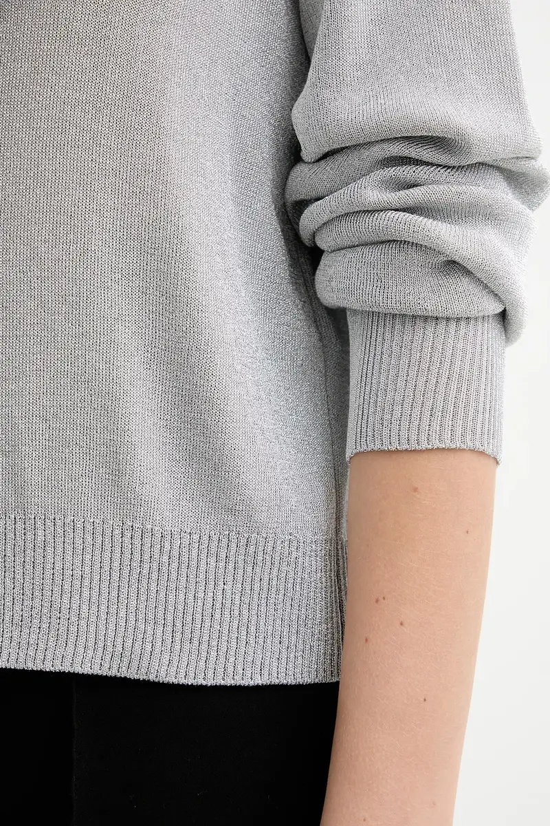 MUNTHE Cardigan Donna Grigio 3137760 miniatura 5