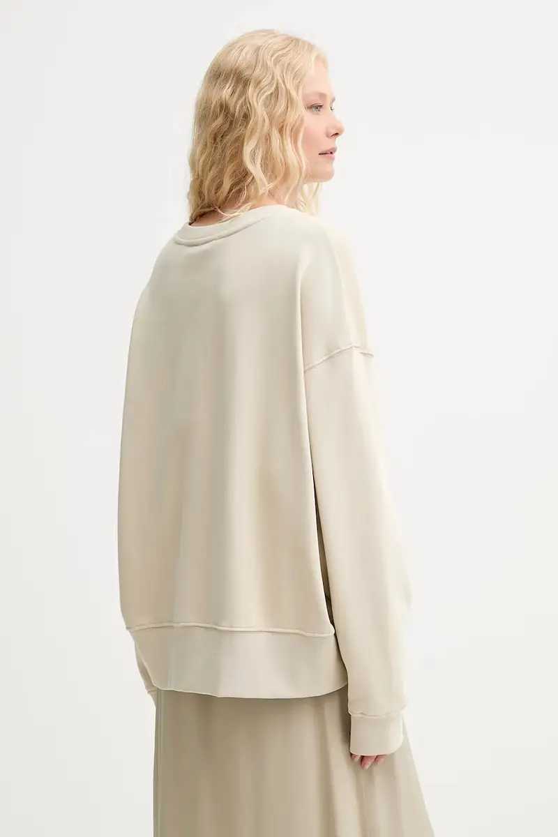 felpa in cotone PERNE donna colore beige 252111425263 miniatura 3