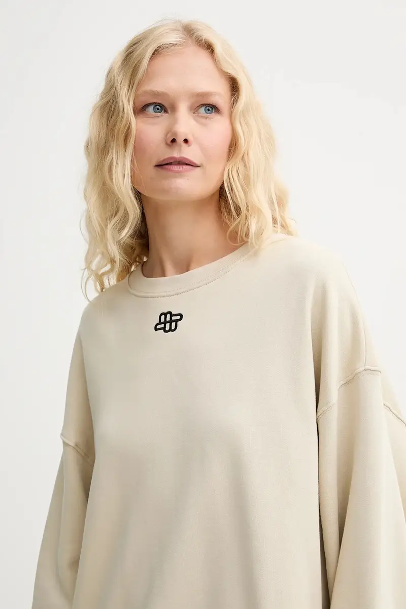 felpa in cotone PERNE donna colore beige 252111425263 miniatura 4